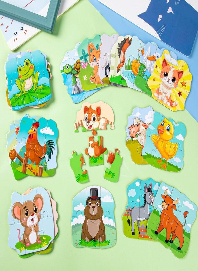LHSYFBZ 24 Pack Animal Puzzle for Kids, Pig Duck Chicken Puzzle, Animal Jigsaw Puzzles Perfect for Classroom Rewards and Halloween Goodie Bag - Image 4